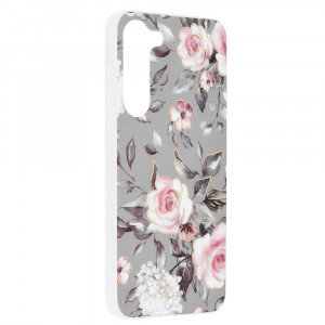 Husa telefon Samsung Galaxy S23 Plus - Techsuit Marble Series - Bloom of Ruth Gray - Img 2