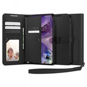 Husa telefon Samsung Galaxy S23 - Spigen Wallet S Plus - Black - Img 1