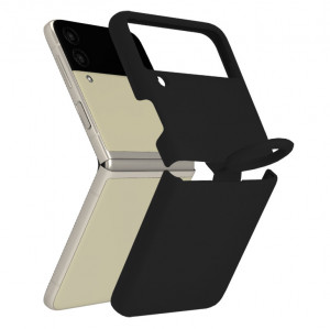 Husa telefon Samsung Galaxy Z Flip3 5G - Techsuit Soft Edge Silicone - Black - Img 1