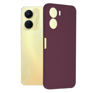 Husa telefon Vivo Y16 - Techsuit Soft Edge Silicone - Plum Violet - Img 1