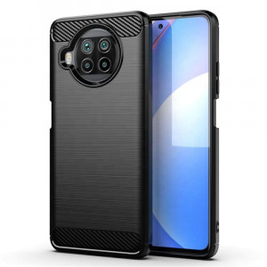Husa telefon Xiaomi Mi 10T Lite 5G - Techsuit Carbon Silicone - Black - Img 1