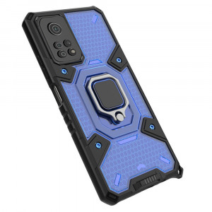 Husa telefon Xiaomi Poco M4 Pro 5G - Techsuit Honeycomb Armor - Blue - Img 3