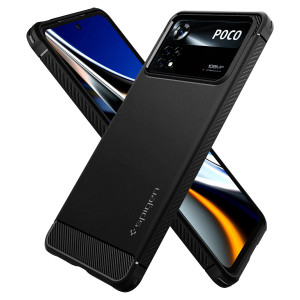 Husa telefon Xiaomi Poco X4 Pro 5G - Spigen Rugged Armor - Black - Img 2
