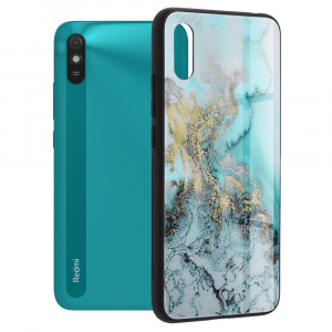 Husa telefon Xiaomi Redmi 9A / Redmi 9AT - Techsuit Glaze Series - Blue Ocean - Img 1