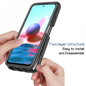 Husa telefon Xiaomi Redmi 9T / Redmi 9 Power + Folie - Techsuit Defense360 Pro - Black - Img 3