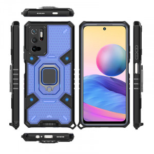 Husa telefon Xiaomi Redmi Note 10 5G / Poco M3 Pro 5G - Techsuit Honeycomb Armor - Blue - Img 2