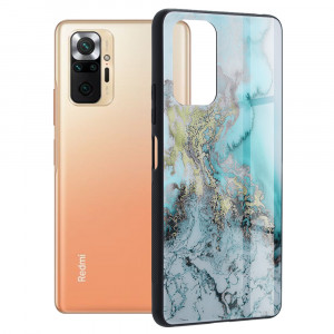 Husa telefon Xiaomi Redmi Note 10 Pro / Note 10 Pro Max - Techsuit Glaze Series - Blue Ocean - Img 1
