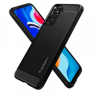 Husa telefon Xiaomi Redmi Note 11 / Note 11S - Spigen Rugged Armor - Black - Img 2