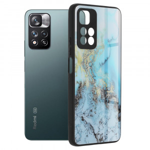 Husa telefon Xiaomi Redmi Note 11 Pro+ 5G - Techsuit Glaze Series - Blue Ocean - Img 1