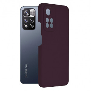 Husa telefon Xiaomi Redmi Note 11 Pro+ 5G - Techsuit Soft Edge Silicone - Plum Violet - Img 1