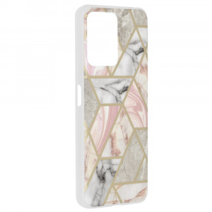 Husa telefon Xiaomi Redmi Note 12 5G / Poco X5 - Techsuit Marble Series - Pink Hex - Img 2