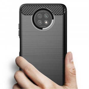 Husa telefon Xiaomi Redmi Note 9T 5G - Techsuit Carbon Silicone - Black - Img 3