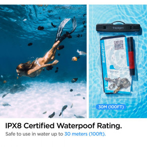 Husa Universala pentru Telefon - Spigen Waterproof Case A601 - Clear - Img 3