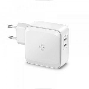 Incarcator Priza 2x Type-C, QC 3.0, 60W - Spigen (PE2007EU) - White - Img 3