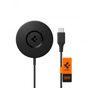 Incarcator Wireless Compatibil MagSafe pentru iPhone si AirPods, 7.5W - Spigen ArcField (PF2101) - Black - Img 1