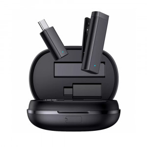 Lavaliera Wireless cu Noise Reduction - USAMS ENC (US-ZB247) - Black - Img 1