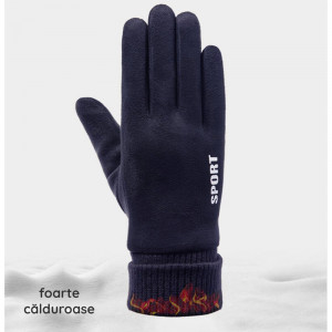 Manusi Touchscreen - Techsuit Suede (ST0009) - Blue - Img 4