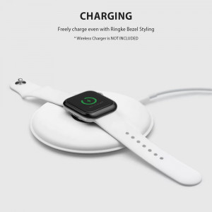 Rama pentru Apple Watch 4 / 5/ 6/ SE / SE 2 (40mm) - Ringke Bezel Styling - Glossy Black - Img 3