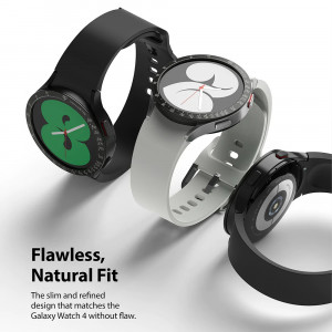 Rama pentru Samsung Galaxy Watch4 / 5 44mm - Ringke Bezel Styling - Stainless Black - Img 3