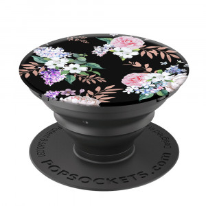 Suport pentru telefon - Popsockets PopGrip - Black Floral - Img 1