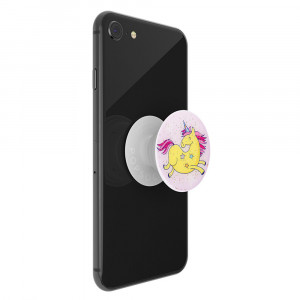 Suport pentru telefon - Popsockets PopGrip - Jumping Unicorn cu sclipici - Img 4
