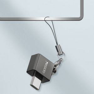 Adaptor OTG Type-C la USB 480Mbps - Yesido (GS08) - Black - Img 2