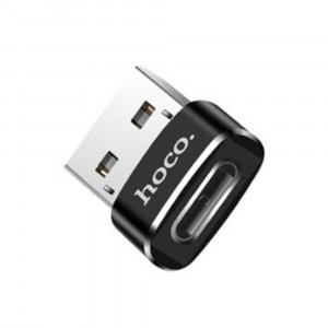 Adaptor OTG Type-C la USB-A 480Mbps - Hoco (UA6) - Black - Img 1