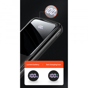 Baterie Externa 10000mAh, 2xUSB, USB-C, Micro-USB - USAMS (US-CD161) - Black - Img 2