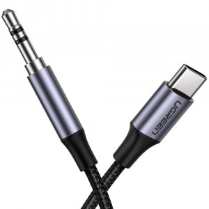 Cablu Audio Adaptor Type-C la Jack 1m - Ugreen (30633) - Deep Gray - Img 4