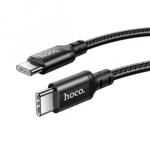 Cablu de Date Type-C la Type-C 60W, 3A, 1m - Hoco Double (X14) - Black - Img 3