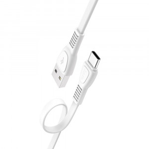 Cablu de Date USB-A la Type-C 12W, 2.4A, 1m - Hoco Noah (X40) - Black - Img 4