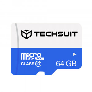 Card de Memorie MicroSDXC 64GB + Adaptor - Techsuit - Black - Img 3