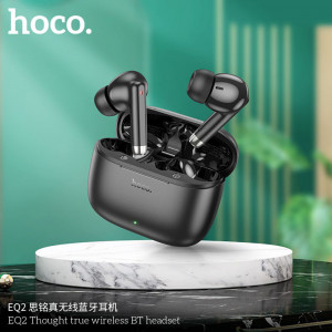 Casti Bluetooth TWS, Bluetooth 5.3, Voice Assistant - Hoco (EQ2) - Black - Img 4