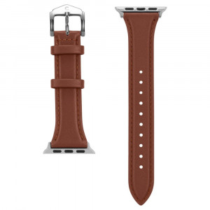 Curea pentru Apple Watch 1 / 2 / 3 / 4 / 5 / 6 / 7 / 8 / SE / SE 2 (38 / 40 / 41 mm) - Spigen Cyrill Kajuk - Chestnut - Img 3