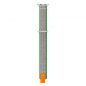 Curea pentru Apple Watch 1 / 2 / 3 / 4 / 5 / 6 / 7 / 8 / SE / SE 2 (38 mm / 40 mm / 41 mm) - Techsuit Watchband (W039) - Green / Orange - Img 4