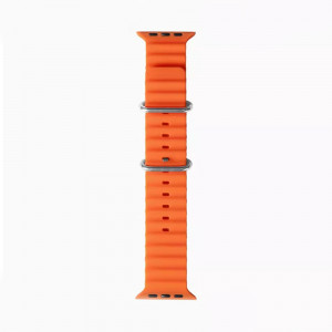 Curea pentru Apple Watch 1/2/3/4/5/6/7/8/SE/SE 2/Ultra (42/44/45/49mm) - Techsuit Watchband (W038) - Orange - Img 2