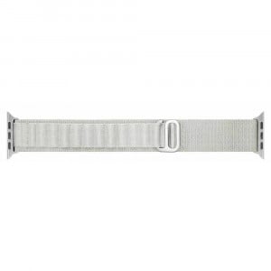 Curea pentru Apple Watch 1 / 2 / 3 / 4 / 5 / 6 / 7 / 8 / SE / Ultra (42 / 44 / 45 / 49 mm) - Techsuit Watchband (W037) - Star White - Img 2