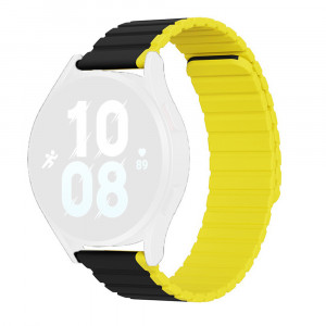 Curea pentru Huawei Watch GT 2 (46mm)/GT 2 Pro/GT 3 Pro (46mm)/Ultimate, Xiaomi Watch S1 - Dux Ducis LD Series - Black / Yellow - Img 1