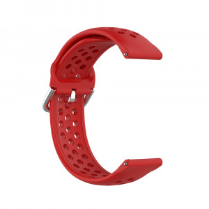 Curea pentru Samsung Galaxy Watch 4, Galaxy Watch Active (40 / 44 mm), Huawei Watch GT / GT 2 / GT 3 (42 mm) - Techsuit Watchband 20mm (W004) - Red - Img 1