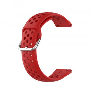 Curea pentru Samsung Galaxy Watch 4, Galaxy Watch Active (40 / 44 mm), Huawei Watch GT / GT 2 / GT 3 (42 mm) - Techsuit Watchband 20mm (W004) - Red - Img 2