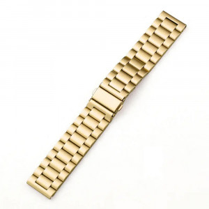 Curea pentru Samsung Galaxy Watch (46mm) / Gear S3, Huawei Watch GT / GT 2 / GT 2e / GT 2 Pro / GT 3 (46 mm) - Techsuit Watchband 22mm (W010) - Gold - Img 2