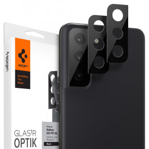 Folie Camera pentru Samsung Galaxy S21 FE 5G (set 2) - Spigen Optik.TR - Black - Img 1