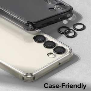 Folie Camera pentru Samsung Galaxy S23 / S23 Plus - Ringke Camera Lens Frame Glass - Black - Img 2
