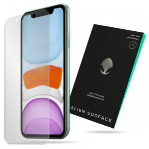 Folie protectie telefon iPhone 11 / XR - Alien Surface Screen Case Friendly - Transparent - Img 1