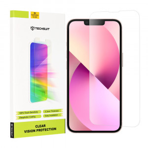 Folie protectie telefon iPhone 13 mini - Techsuit Clear Vision Glass - Transparent - Img 1