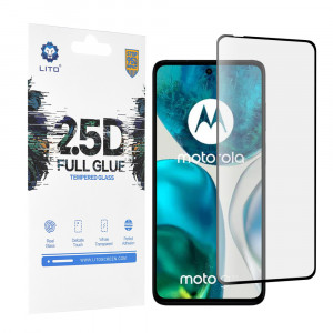 Folie protectie telefon Motorola Moto G52 4G / G82 5G - Lito 2.5D FullGlue Glass - Black - Img 1