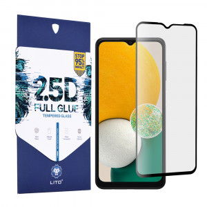 Folie protectie telefon Samsung Galaxy A13 5G / A04s / A04 - Lito 2.5D FullGlue Glass - Black