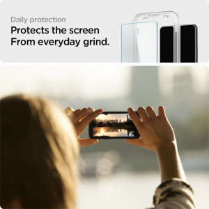 Folie protectie telefon Samsung Galaxy A33 5G (set 2) - Spigen Glass.TR Align Master - Clear - Img 4