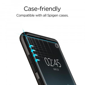 Folie protectie telefon Samsung Galaxy S10 Plus (set 2) - Spigen Neo Flex - Clear - Img 2