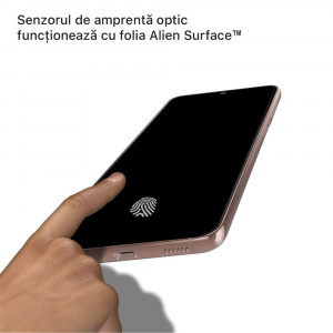 Folie protectie telefon Samsung Galaxy S21 Plus 5G - Alien Surface Screen Case Friendly - Transparent - Img 3